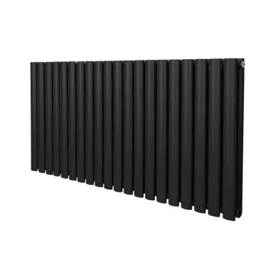 Ovalni stupni radijator – 600 mm x 1200 mm – crni