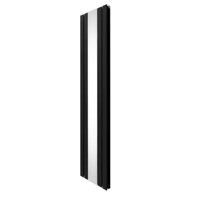 Radijator s ravnim ogledalom - 1800 mm x 425 mm - crni