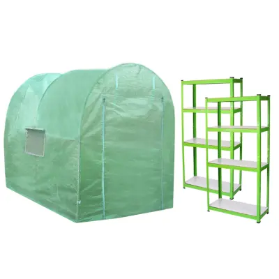 Polytunel 19 mm 4 m x 2 m s regalima