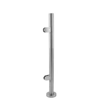 MonsterShop ograda od nehrđajućeg čelika, završni stup, 90 cm V