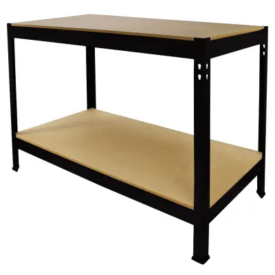 Crni radni stol Q-RAX 100 cm