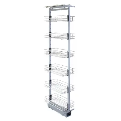 KuKoo izvlačna kuhinjska ostava s mekim zatvaranjem – 46 cm D x 170-195 cm V