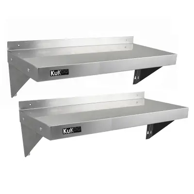 2 x KuKoo police od nehrđajućeg čelika 1000 mm x 300 mm