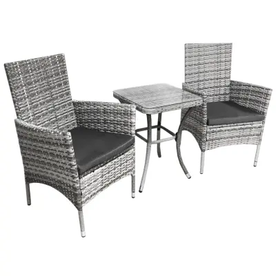 Bistro set od ratana JardÃ, svijetlosiva