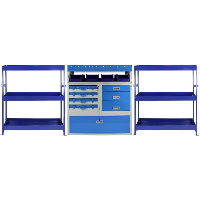 Komplet metalnih polica za kombi Monster Racking Tempest