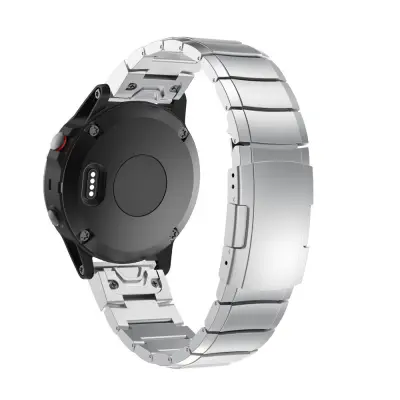 Remen za sat od titana s brzim otpuštanjem za Garmin Fenix 7X 6X Pro 5X Plus Srebrna