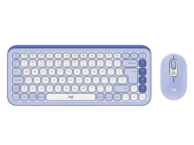Tipkovnica i miš Logitech POP Icon Combo, ljubičasta