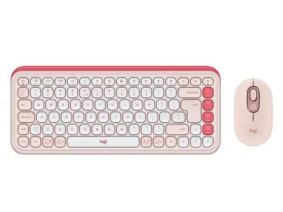 Tipkovnica i miš Logitech POP Icon Combo, rozi
