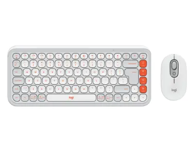 Tipkovnica i miš LOGITECH POP Icon Combo bijela