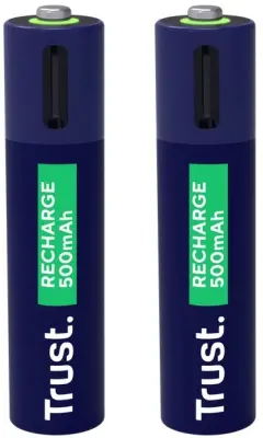 BATERIJE PUNJIVE TRUST USB-C 2x AAA