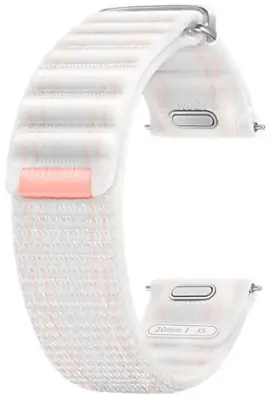 Dodatni tekstilni remen 20mm XS za Samsung Galaxy Watch7 rozo bijeli ET-SVL29SPEGEU