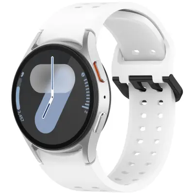 Silikonski remen za sat s dvostrukim gumbom za Samsung Galaxy Watch Bijela