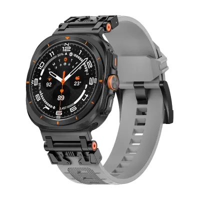 Remen za sat s kopčom Stardust za Samsung Galaxy Watch Ultra - ZS8348001 Siva+Crna