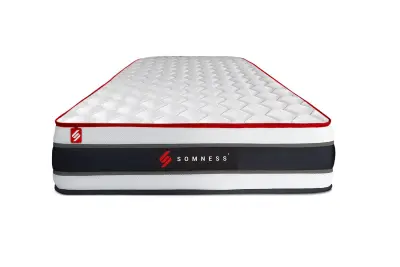 Energy Mattress Pack - 22 cm - Džepičaste opruge i memorijska pjena - Čvrsti - Bijela tapecirana podnica za krevet