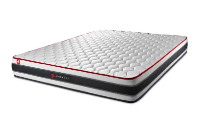Energy Mattress Pack - 22 cm - Džepičaste opruge i memorijska pjena - Čvrsti - Bijela tapecirana podnica za krevet
