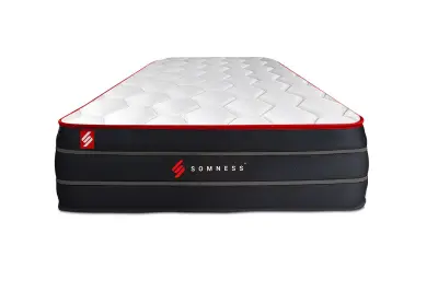 Paket madraca Boost - 26 cm - Džepičaste opruge i memorijska pjena - Omotavajući - Bijela tapecirana podnica kreveta