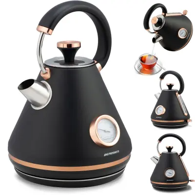 Berdsen BD-701 kuhalo od 1,7 l s termometrom, crno