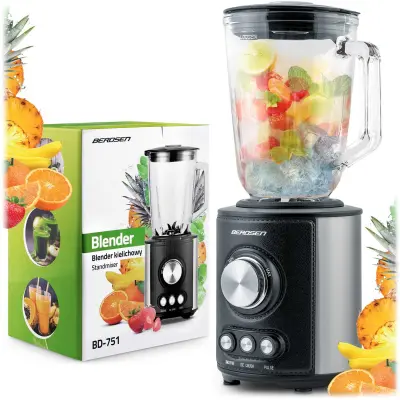 800 W blender BD-751 Berdsen cup, crni
