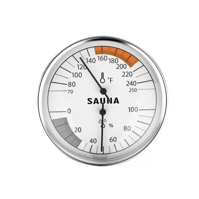 Sauna termometar i higrometar - Fahrenheit Bijela