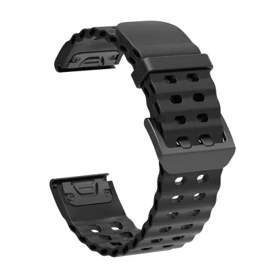 Silikonski remen za sat za Fenix 5x/6x/7X/8 51mm Crna
