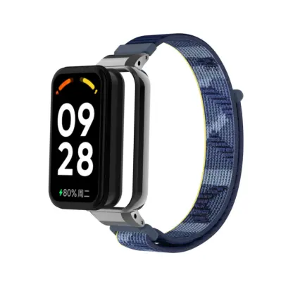 Najlonski remen za sat za Xiaomi Redmi Band 2/8 Active Mornarsko plava