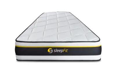Mekani set madraca - 19 cm - Pjena visoke gustoće s mikrozračnim ćelijama - Čvrsti - Crna podnica za krevet
