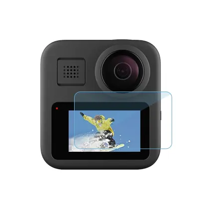 2-struko pakiranje zaštitnika zaslona od kaljenog stakla za GoPro Max Providna