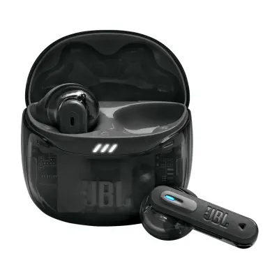 Slušalice bluetooth potpuno bežične JBL TUNE FLEX 2 prozirno crne