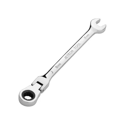 Jetech zupčasti ključ s pokretnom glavom, 8 mm, metrički