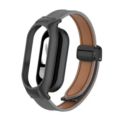 Metalna futrola za Xiaomi Mi Band 9 Standard/NFC verziju Tamno siva