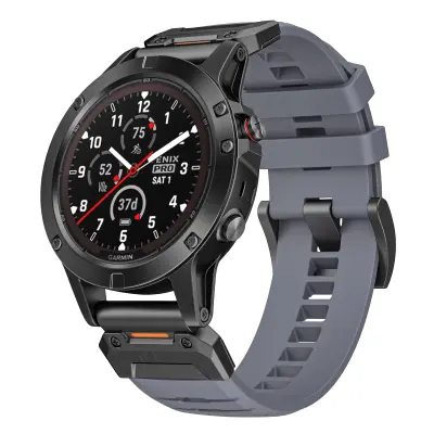 Remen za sat od 22 mm za Garmin Fenix 3/5/5X/6X/7X Siva