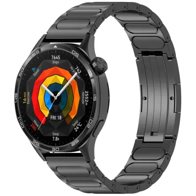 Remen za sat od titana za pametni sat od 22 mm Crna