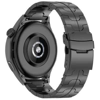 Remen za sat od titana za pametni sat od 22 mm Crna