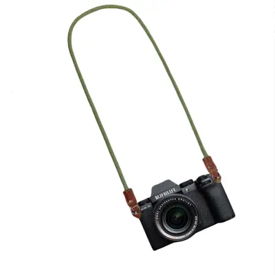 Remen za kameru od prave kože za SLR fotoaparate Zelena