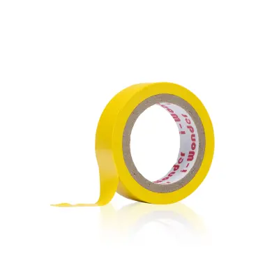 Izolacijska Traka PVC Žuta 10m – Visoka Kvaliteta i Elastičnost | Debljina 0,13 Mm, Širina 16 Mm, Otpor 80°C
