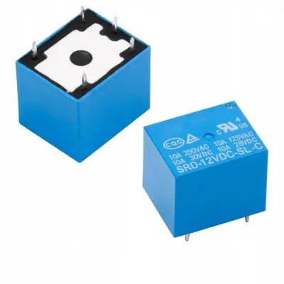 Relej SRD-12VDC-SL-C – 1 NC/NO Kontakt | 12 V DC, 240 V AC, 30 V DC, 10 A