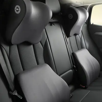 Set jastuka za vrat i lumbalni oslonac za automobil - Siva Siva