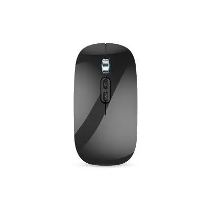 Bežični miš, 2.4G i Bluetooth 5.1 tihi miš s tri načina rada Crna