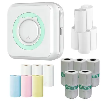 Mini termalni printer za slike i naljepnice – 18 rola papira, bežični prijenos | MINIORINTPACK