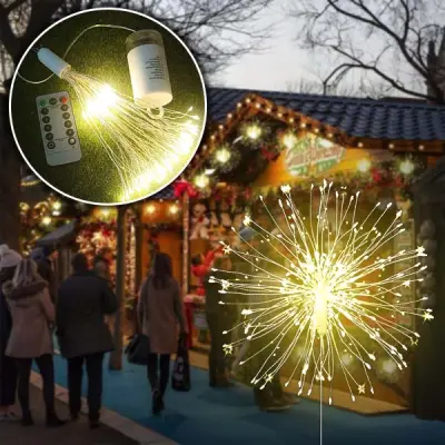 LED božićna dekoracija, vatromet, svjetla za vanjsku upotrebu, s 8 načina osvjetljenja | LUMIBLAST