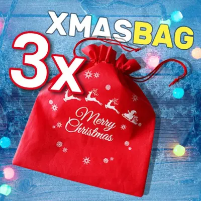 Božićne vrećice s natpisom, 3 komada | XMAS BAGGS