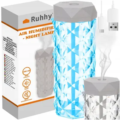 2u1 LED RGB ovlaživač difuzor 400ml isparivač i noćno svjetlo