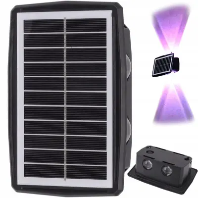 Solarna 1500mAH LED RGB dekorativna fasadna lampa senzor sumraka