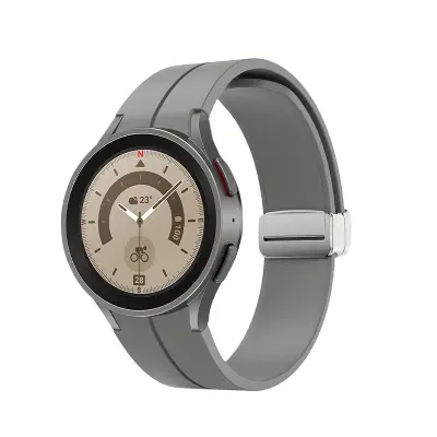 Silikonski remen za sat Samsung Watch 5 Pro Siva