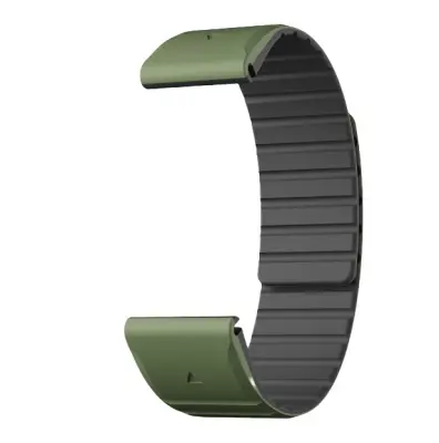 Garmin Fenix narukvica, magnetska silikonska Garmin narukvica za sat kompatibilna s Fenix 8/7/6/5 Crna