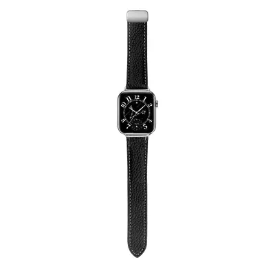 Remen za sat od prave kože za Honor Watch 5 Crna