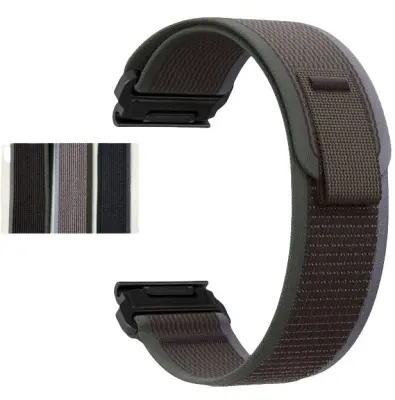 Brzo otpuštajuća najlonska traka za sat za Garmin Fenix 8/7X Pro/6X5X965 Crno-plava