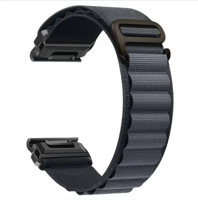 Remen za sat Garmin Fenix 8/8S/6/6X/7/7X/Pro/Tactix Tamno siva