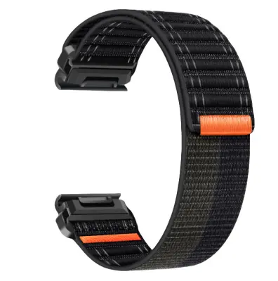 Najlonski remen za sat za Garmin Fenix 8/567X/pro/Epix 935/965 Crno+Sivo