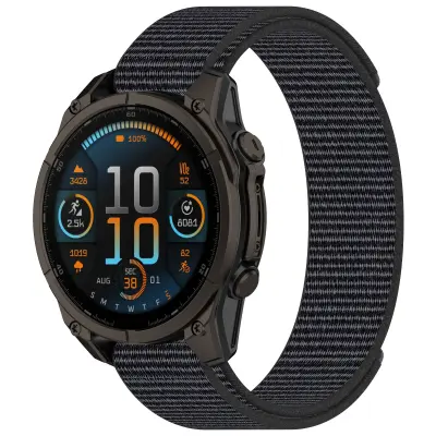 Garmin najlonski remen za sat s čičak trakom - 26MM crni Crna